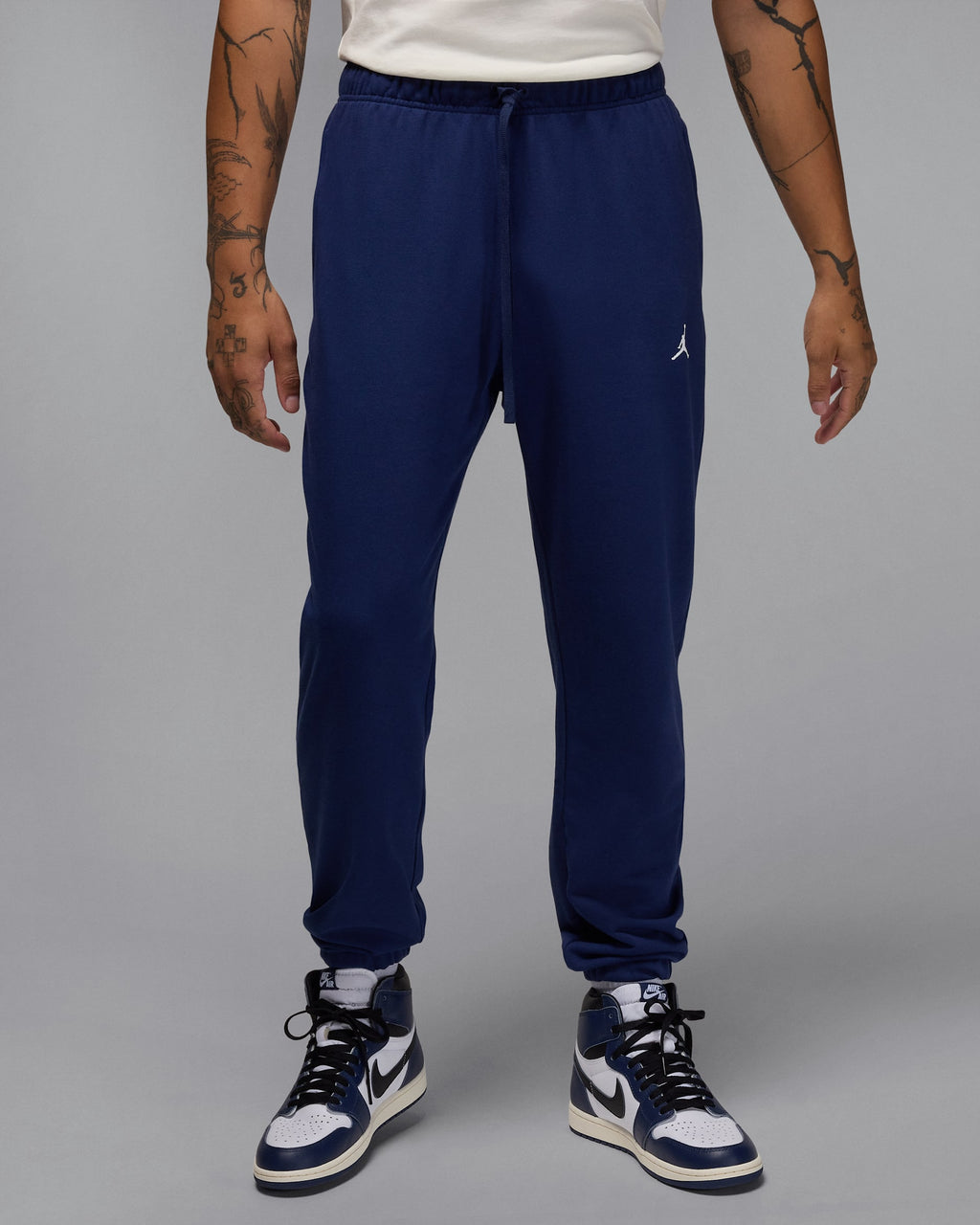 NWT Jordan Sport Crossover Dri-FIT Fleece Pants • Midnight Navy / White • Size: Large