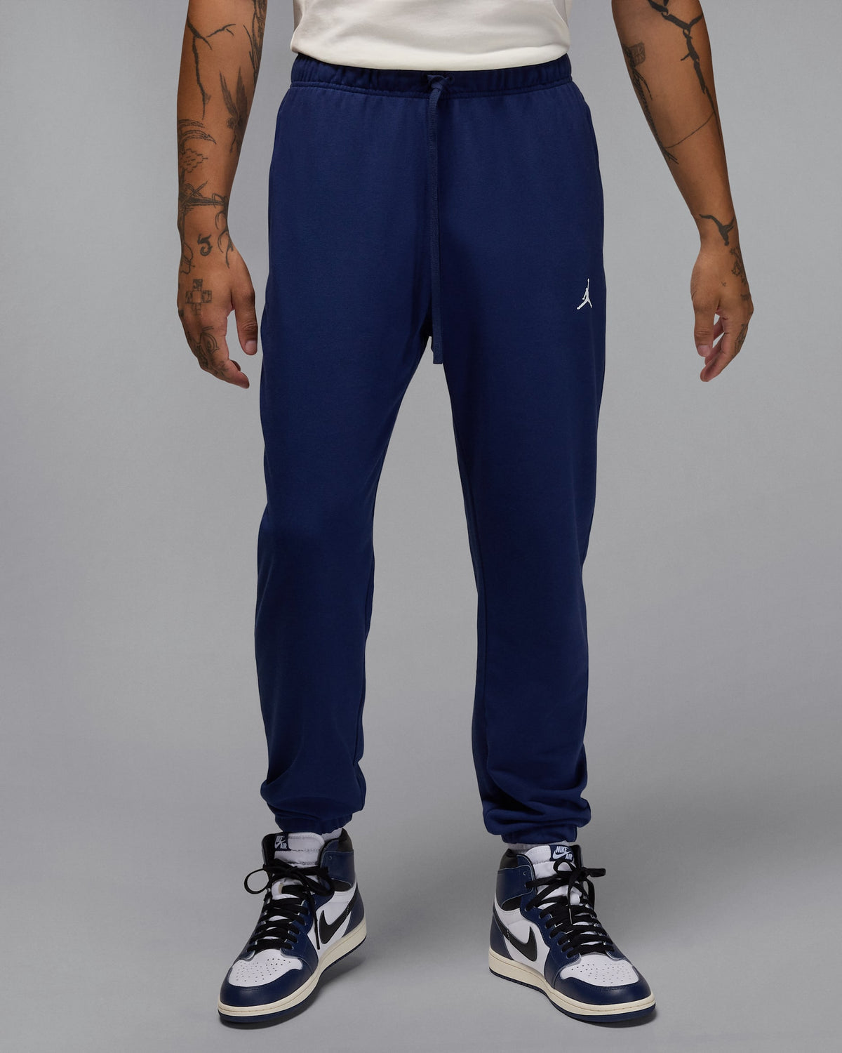NWT Jordan Sport Crossover Dri-FIT Fleece Pants • Midnight Navy / White • Size: Large