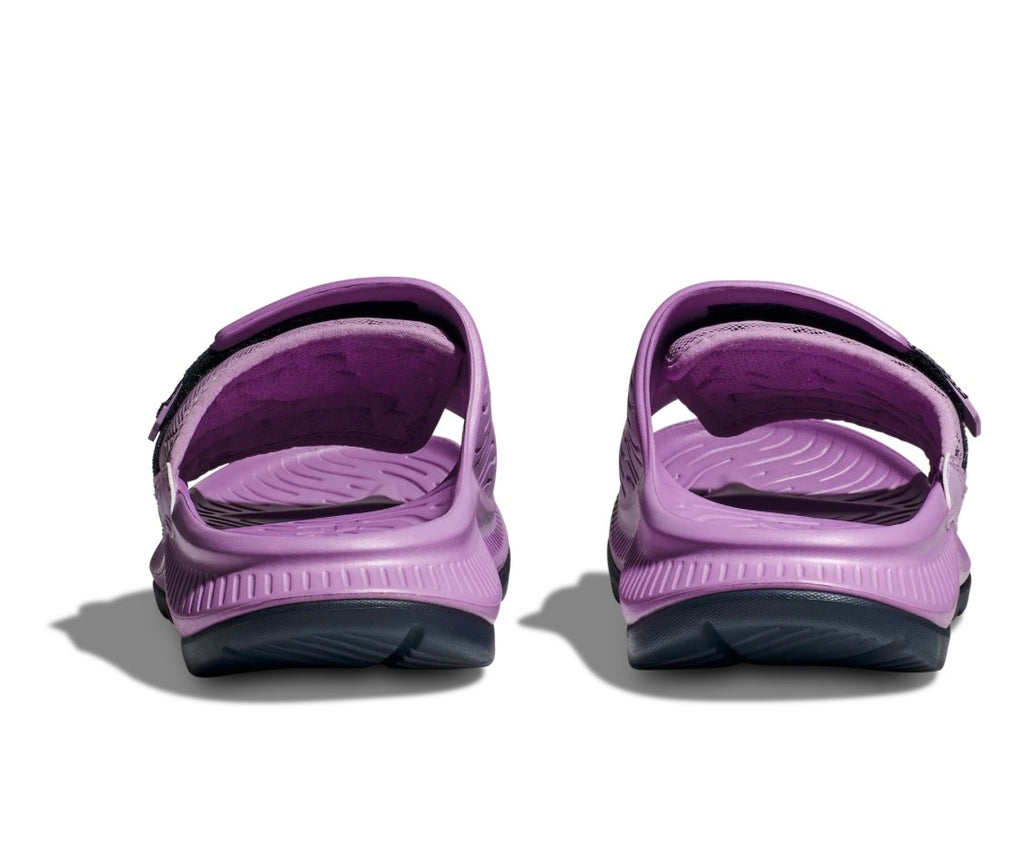 NWT HOKA Ora Luxe Recovery Slide Sandals • Violet Bloom / Outerspace Purple Navy • Size: Men's 11 / Women's 13