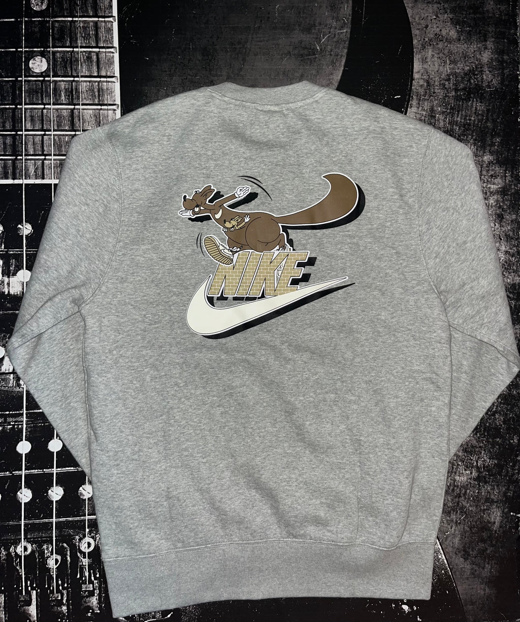 Nike Club Sportswear Fleece Crew Neck Sweatshirt — Grey | Size Small
