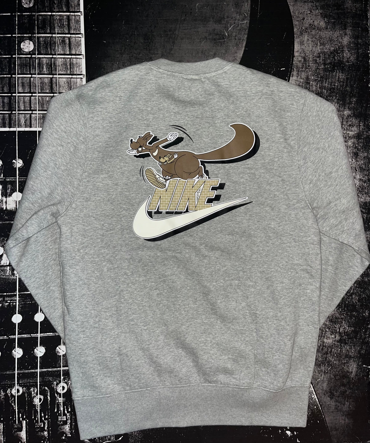 Nike Club Sportswear Fleece Crew Neck Sweatshirt — Grey | Size Small