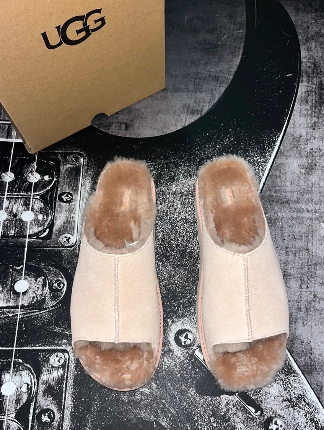 UGG Greenport Slide Sandal | Beige Blush Pink | Women's Size 12 | NIB