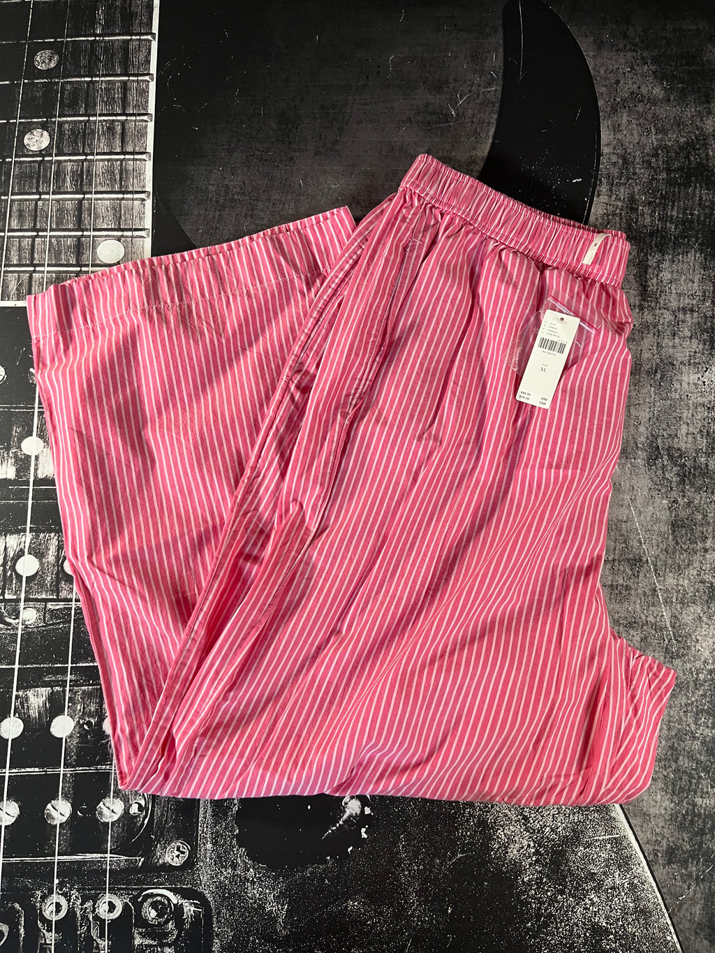 NWT LyreBird Wren Boxer Pants • Pink / Rose Stripe • Size XL