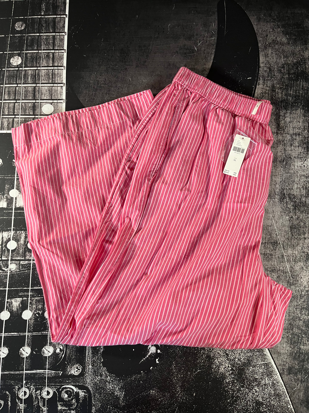 NWT LyreBird Wren Boxer Pants • Pink / Rose Stripe • Size XL