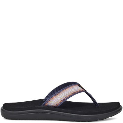 NIB Teva Voya Flip Flops • Topo Lupine Purple Print • Size: Women's 11