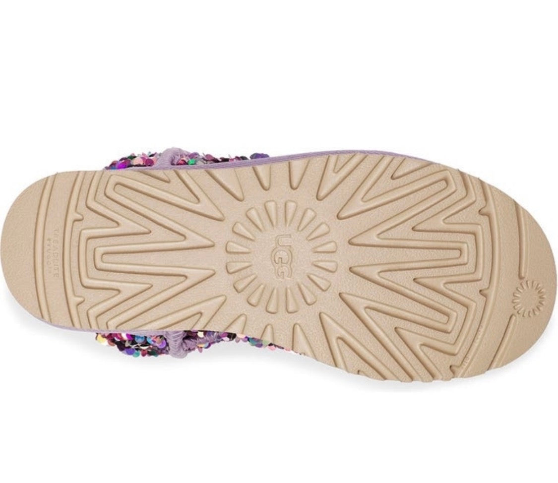 UGG Mini Classic Stellar Sequin Boot — Lilac Frost | Women's Size 5