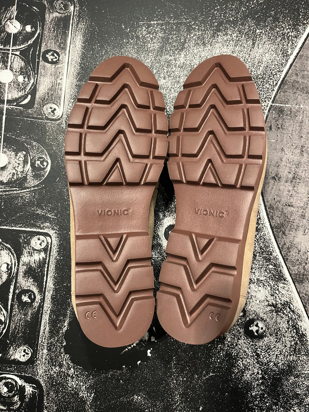 NEW Vionic Cheryl II Lug Penny Loafers • Sand Suede • Size: US 12 Wide