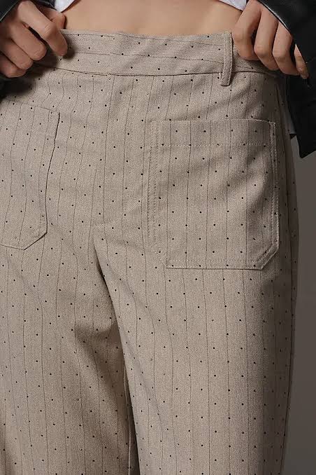 NWT Maeve Jude Sparkle Pinstripe Trousers • Grey Stripe • Size: US 12 / UK 16