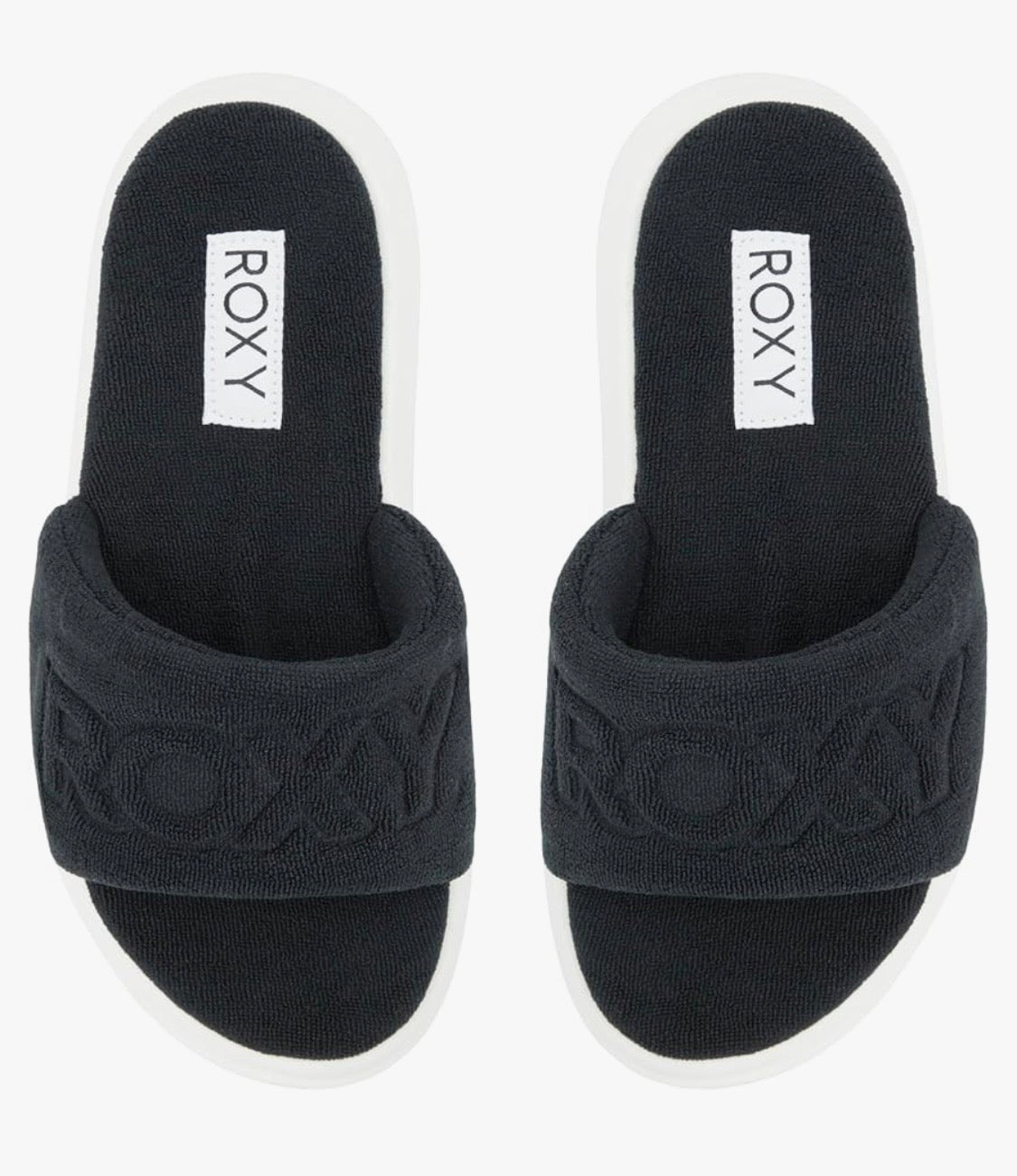 NWT Roxy Gelato Platform Slide Sandals • Black / White • Size: Women's 11