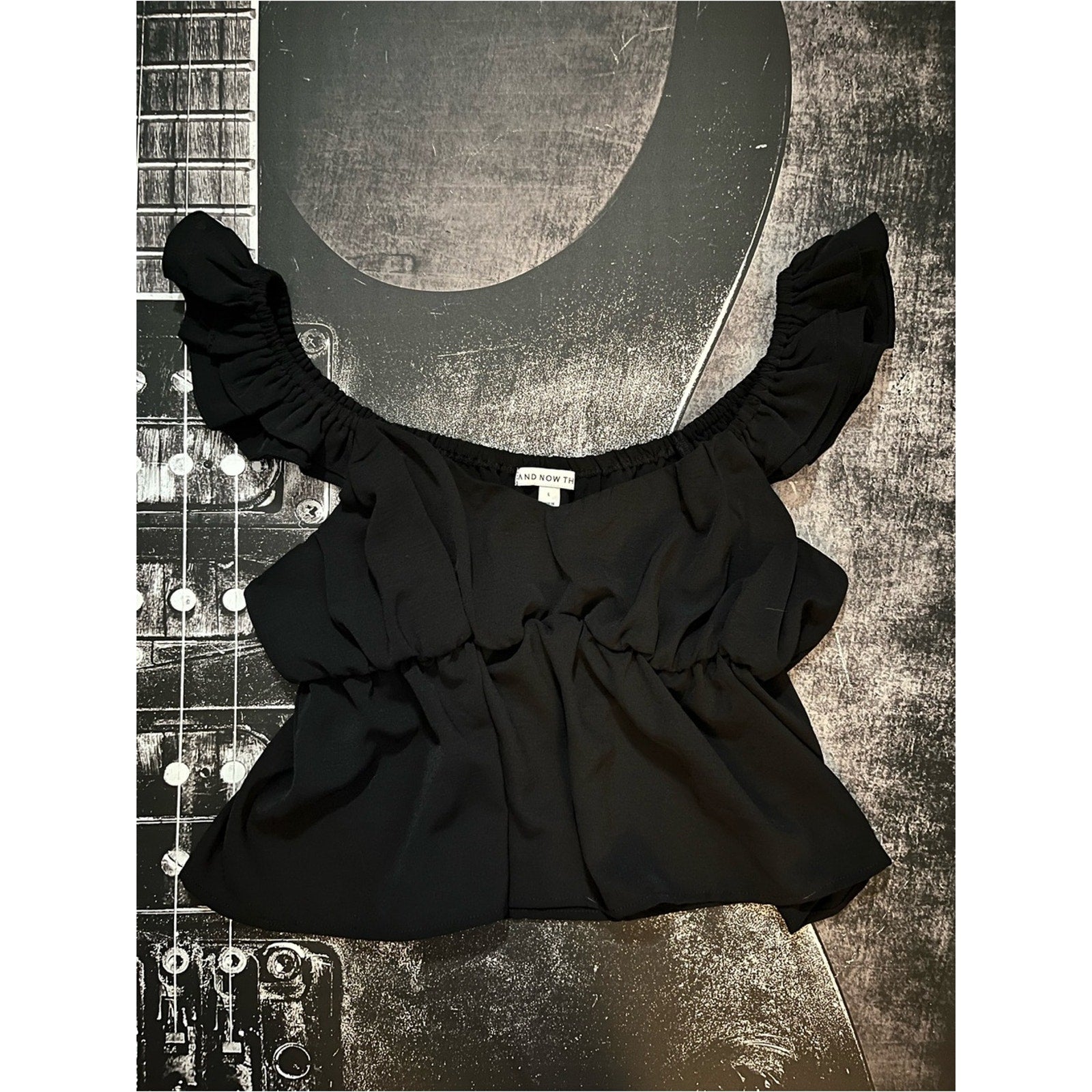 And Now This Off-the-Shoulder Cropped Top | NWOT