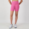 NWT Champion Soft Touch High-Waist Ribbed Bike Shorts • Phlox Pink • Size Medium