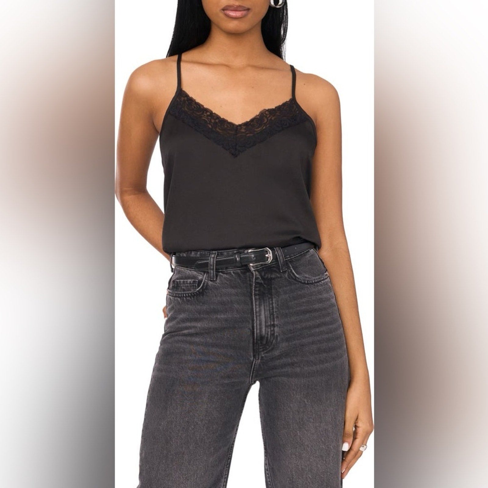 NWT 1.STATE Lace Trim Cami • Size Medium