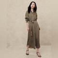 NWT Banana Republic Tie-Waist Maxi Shirt Dress • Size Small