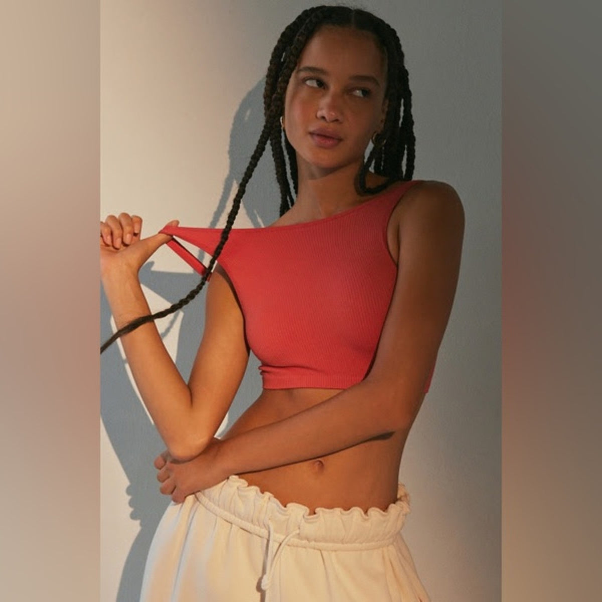 NWT Urban Outfitters Out From Under Sporty Seamless Bra Top • Coral • Size M/L