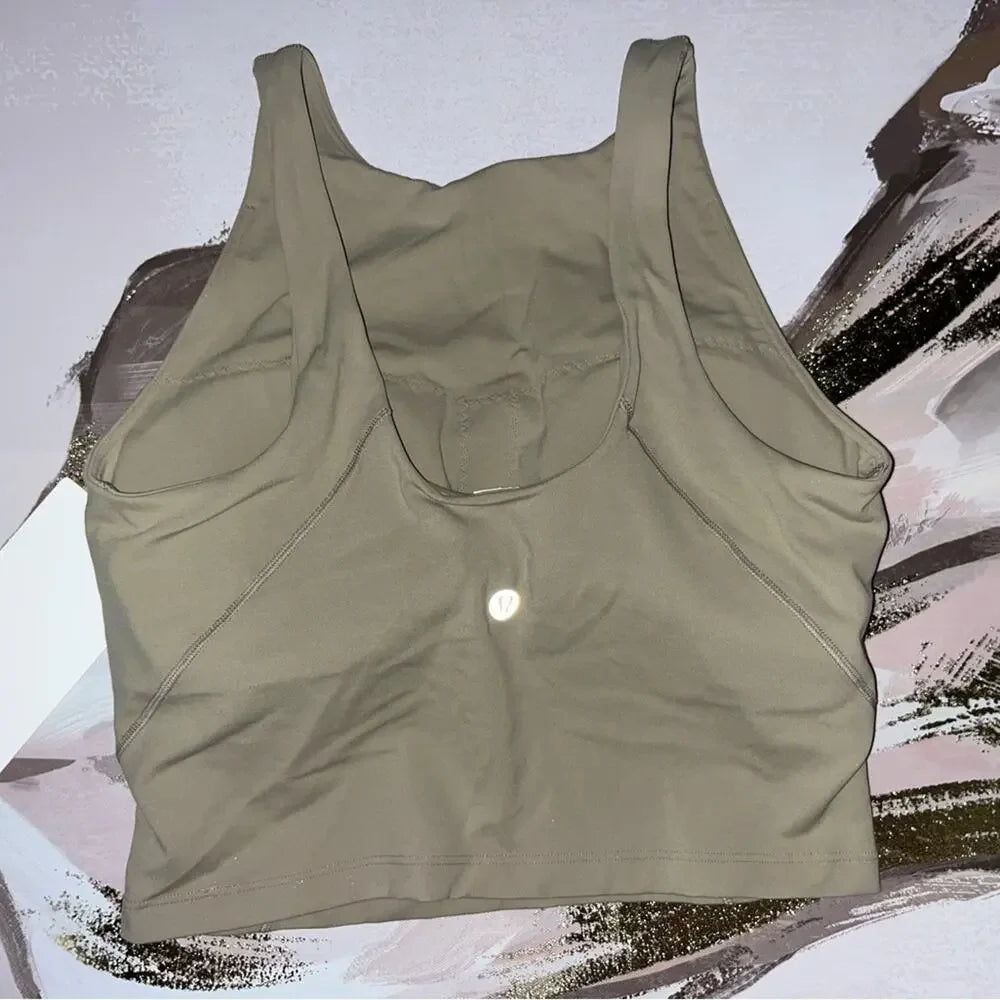 Lululemon Align High-Neck Tank Top • Sheer Oak • Size 6 • NWT