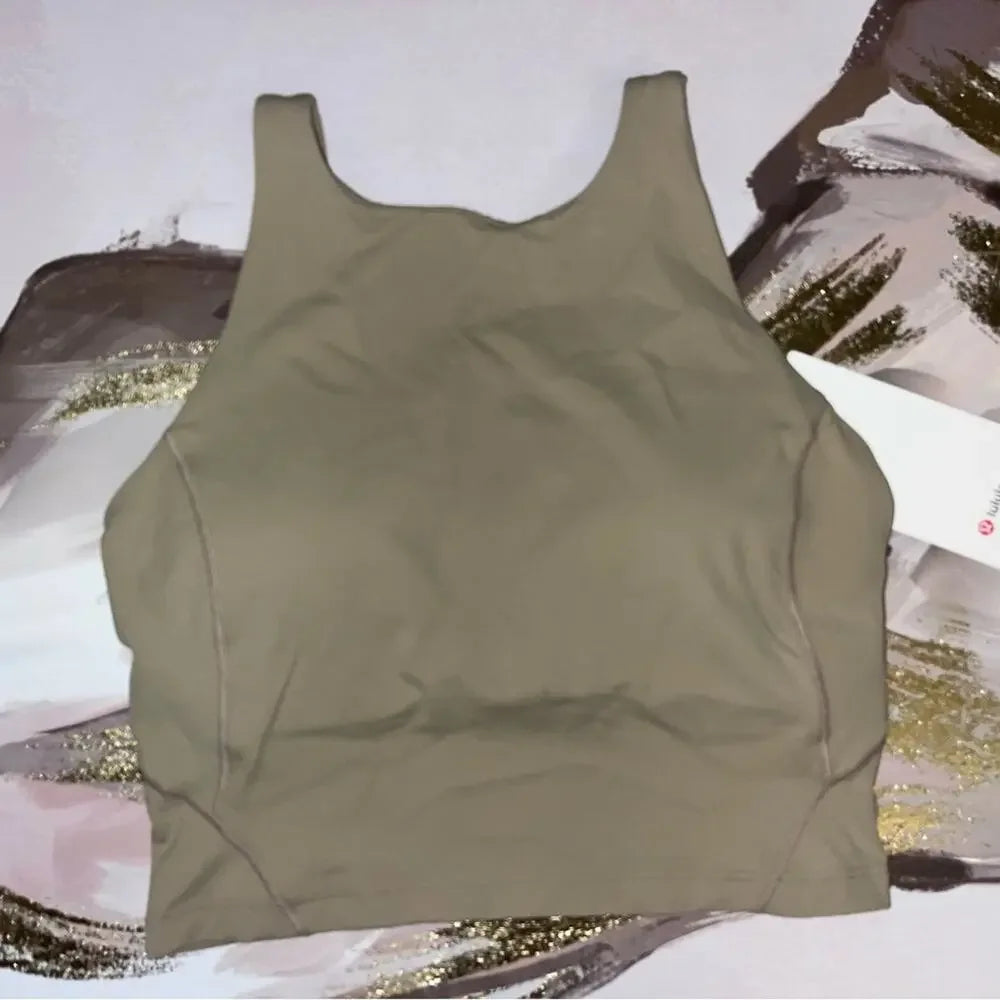 Lululemon Align High-Neck Tank Top • Sheer Oak • Size 6 • NWT