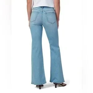 Joe's Jeans V-Yoke High Waist Petite Flare Jeans • Morocco Light Blue Wash • Size 29 • NWT