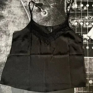 NWT 1.STATE Lace Trim Cami • Size Medium