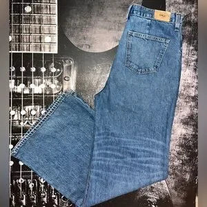 Edwin Iris Palazzo High-Rise Wide-Leg Jeans • Milton Wash • Size 32 • NWT