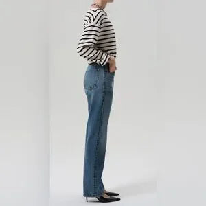 Citizens of Humanity Baretta Relaxed Straight Jeans • Size 28 • Medium Indigo • NWT