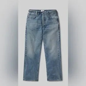 Citizens of Humanity Baretta Relaxed Straight Jeans • Size 28 • Medium Indigo • NWT