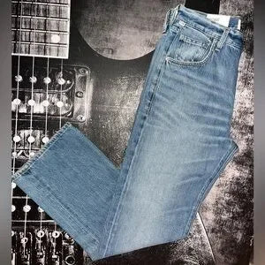 Citizens of Humanity Baretta Relaxed Straight Jeans • Size 28 • Medium Indigo • NWT