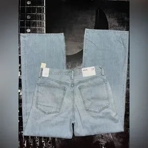 AGOLDE Shona Trouser Jeans • Border Light Blue Wash • Size 29 • NWT