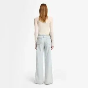 7 for All Mankind Luxe Vintage Lotta High-Rise Wide-Leg Jeans • Maui Light Wash • Size 31 • NWT