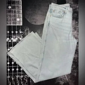 7 for All Mankind Luxe Vintage Lotta High-Rise Wide-Leg Jeans • Maui Light Wash • Size 31 • NWT