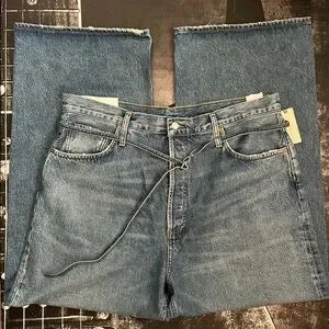 AGOLDE Emmi High-Rise Wide-Leg Jeans in Intuition • Size 32 • NWT