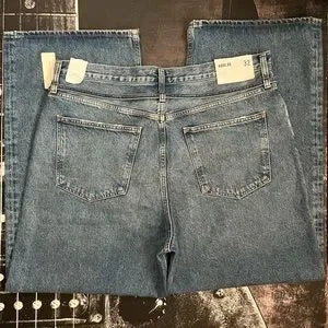 AGOLDE Emmi High-Rise Wide-Leg Jeans in Intuition • Size 32 • NWT