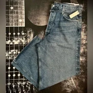 AGOLDE Emmi High-Rise Wide-Leg Jeans in Intuition • Size 32 • NWT