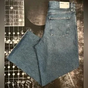AGOLDE Emmi High-Rise Wide-Leg Jeans in Intuition • Size 32 • NWT