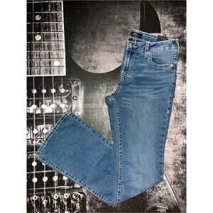 True Religion 2-Piece Outfit | Pink Rhinestone Zip Hoodie (M) + Bootcut Jeans (29) | New