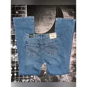 True Religion 2-Piece Outfit | Pink Rhinestone Zip Hoodie (M) + Bootcut Jeans (29) | New