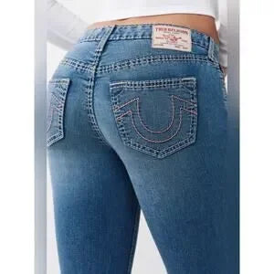 True Religion 2-Piece Outfit | Pink Rhinestone Zip Hoodie (M) + Bootcut Jeans (29) | New