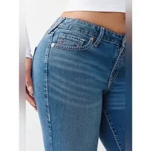 True Religion 2-Piece Outfit | Pink Rhinestone Zip Hoodie (M) + Bootcut Jeans (29) | New