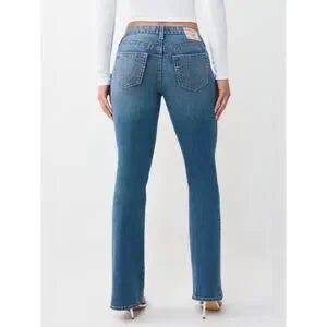True Religion 2-Piece Outfit | Pink Rhinestone Zip Hoodie (M) + Bootcut Jeans (29) | New