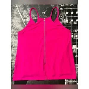 NWT Bar III Galaxy Chic Spaghetti Strap Camisole Top • Bold Pink • Size Small