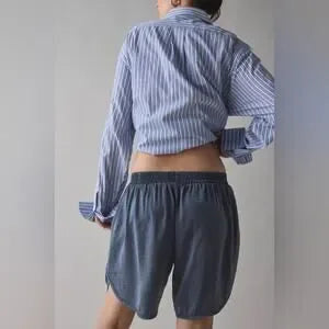 NWT BDG Aura Satin Baggy Longline Short • Size Medium