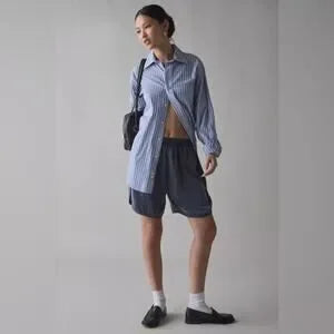 NWT BDG Aura Satin Baggy Longline Short • Size Medium