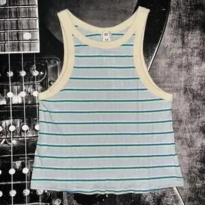 NWT BDG Charli Striped Ribbed Knit Cropped Tank • Size Medium