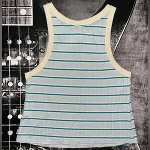 NWT BDG Charli Striped Ribbed Knit Cropped Tank • Size Medium