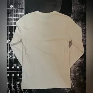 Quiksilver Boys Graphic Crew Neck Long Sleeve Shirt • Fog/Black • Size L (14-16) • NWOT