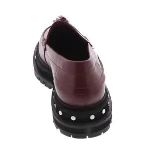 Free People Tassel Lug Sole Loafer | Burgundy | Size 8.5 | New