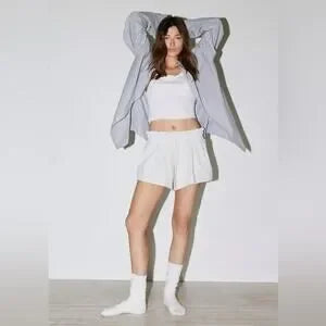 Out From Under Neo Sweatshorts • Light Grey • Size Large • NWT