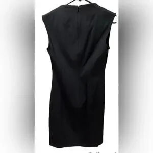 Bar III Black Sleeveless Ruched Mini Dress | Mock Neck | Size Small | NWT