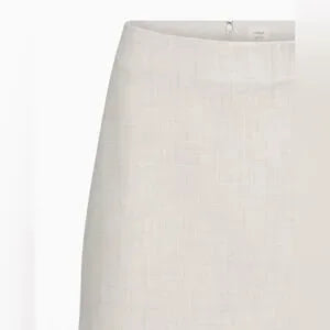 Wilfred Cream Linen-Blend A-Line Mini Skirt | Size 12 | NWT
