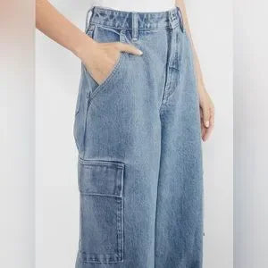Wilfred Strut Wide-Leg Cargo Jeans | Size 30 | NWT