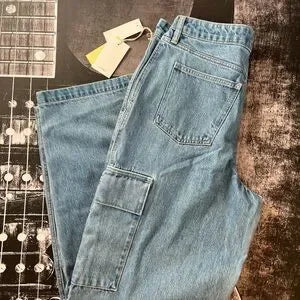 Wilfred Strut Wide-Leg Cargo Jeans | Size 30 | NWT